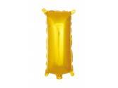 16 inç Harf Folyo Balon 40 cm, I Harf 16 İnc Gold Renk Balon 36 Cm