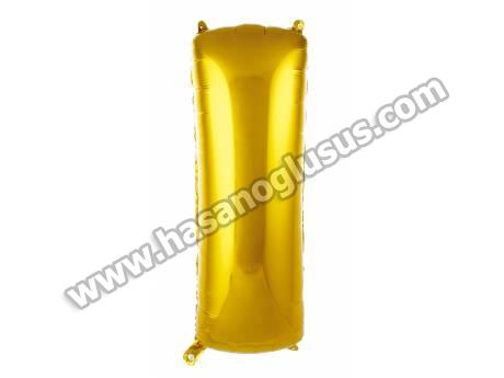 I Harf 34 İnc Gold Renk Balon 76 Cm