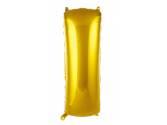 34 inç Harf Folyo Balon 76 cm, I Harf 34 İnc Gold Renk Balon 76 Cm