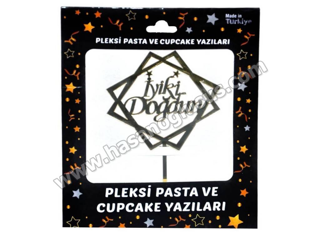Pleksi Yazılar, İyiki Doğdun Çerçeveli Pleksi Gold