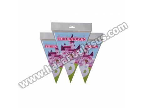 İyiki Doğdun Unicorn Flama Bayrak Set
