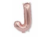 40 inç Harf Folyo Balon 100 cm, J Harf 40 İnc Rosegold Renk Balon 100 Cm