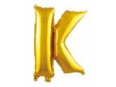 16 inç Harf Folyo Balon 40 cm, K Harf 16 İnc Gold Renk Balon 36 Cm
