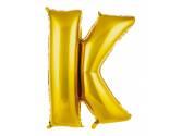 40 inç Harf Folyo Balon 100 cm, K Harf 40 İnc Gold Renk Balon 100 Cm
