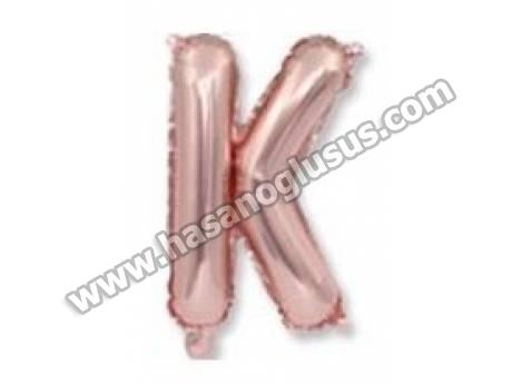 K Harf 40 İnc Rosegold Renk Balon 100 Cm
