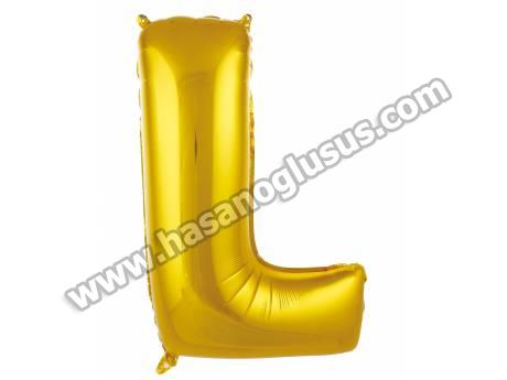 L Harf 34 İnc Gold Renk Balon 76 Cm