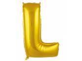 34 inç Harf Folyo Balon 76 cm, L Harf 34 İnc Gold Renk Balon 76 Cm