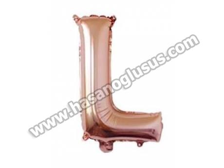 L Harf 40 İnc Rosegold Renk Balon 100 Cm