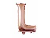 40 inç Harf Folyo Balon 100 cm, L Harf 40 İnc Rosegold Renk Balon 100 Cm
