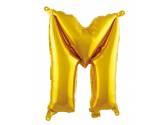 16 inç Harf Folyo Balon 40 cm, M Harf 16 İnc Gold Renk Balon 36 Cm