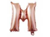 40 inç Harf Folyo Balon 100 cm, M Harf 40 İnc Rosegold Renk Balon 100 Cm