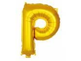 16 inç Harf Folyo Balon 40 cm, P Harf 16 İnc Gold Renk Balon 36 Cm