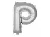 16 inç Harf Folyo Balon 40 cm, P Harf 16 İnc Gümüş Renk Balon 36 Cm
