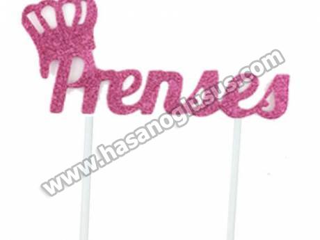 Pasta Süsü Evadan Simli Prenses Pembe