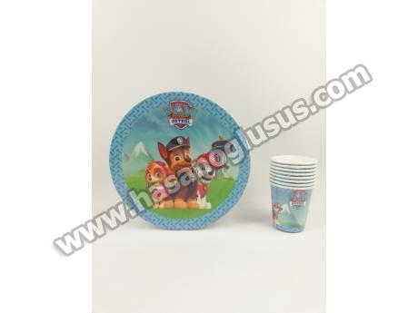 Paw Patrol Tabak Bardak Set 8 li