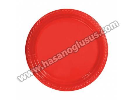 Plastik Tabak kırmızı