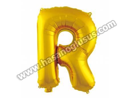 R Harf 16 İnc Gold Renk Balon 36 Cm