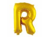 16 inç Harf Folyo Balon 40 cm, R Harf 16 İnc Gold Renk Balon 36 Cm