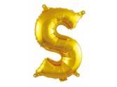 16 inç Harf Folyo Balon 40 cm, S Harf 16 İnc Gold Renk Balon 36 Cm