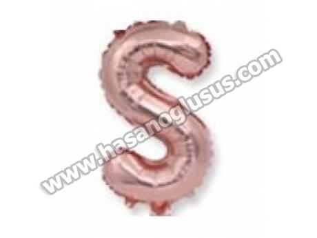 S Harf 40 İnc Rosegold Renk Balon 100 Cm