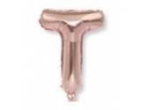 40 inç Harf Folyo Balon 100 cm, T Harf 40 İnc Rosegold Renk Balon 100 Cm