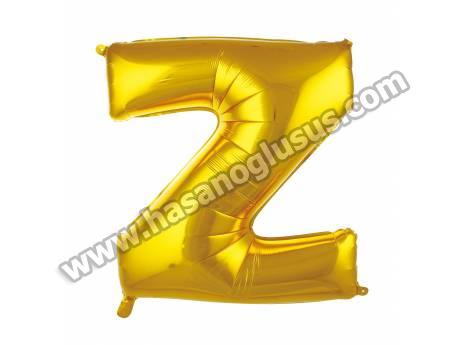 Z Harf 40 İnc Gold Renk Balon 100 Cm